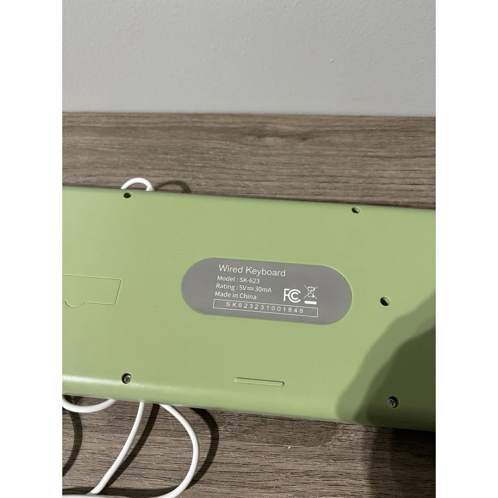 Wired Keyboard Retro Round 84 Keys Lightweight Keyboard For PC MAC Model: SK-623